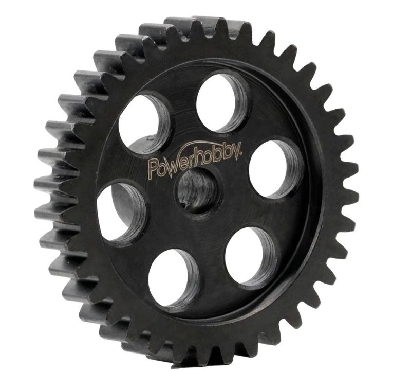 PH34TM5 Powerhobby Hardened Steel 34T Mod1 5mm Pinion Gear Mod 1 Speed Run / Drag Racing