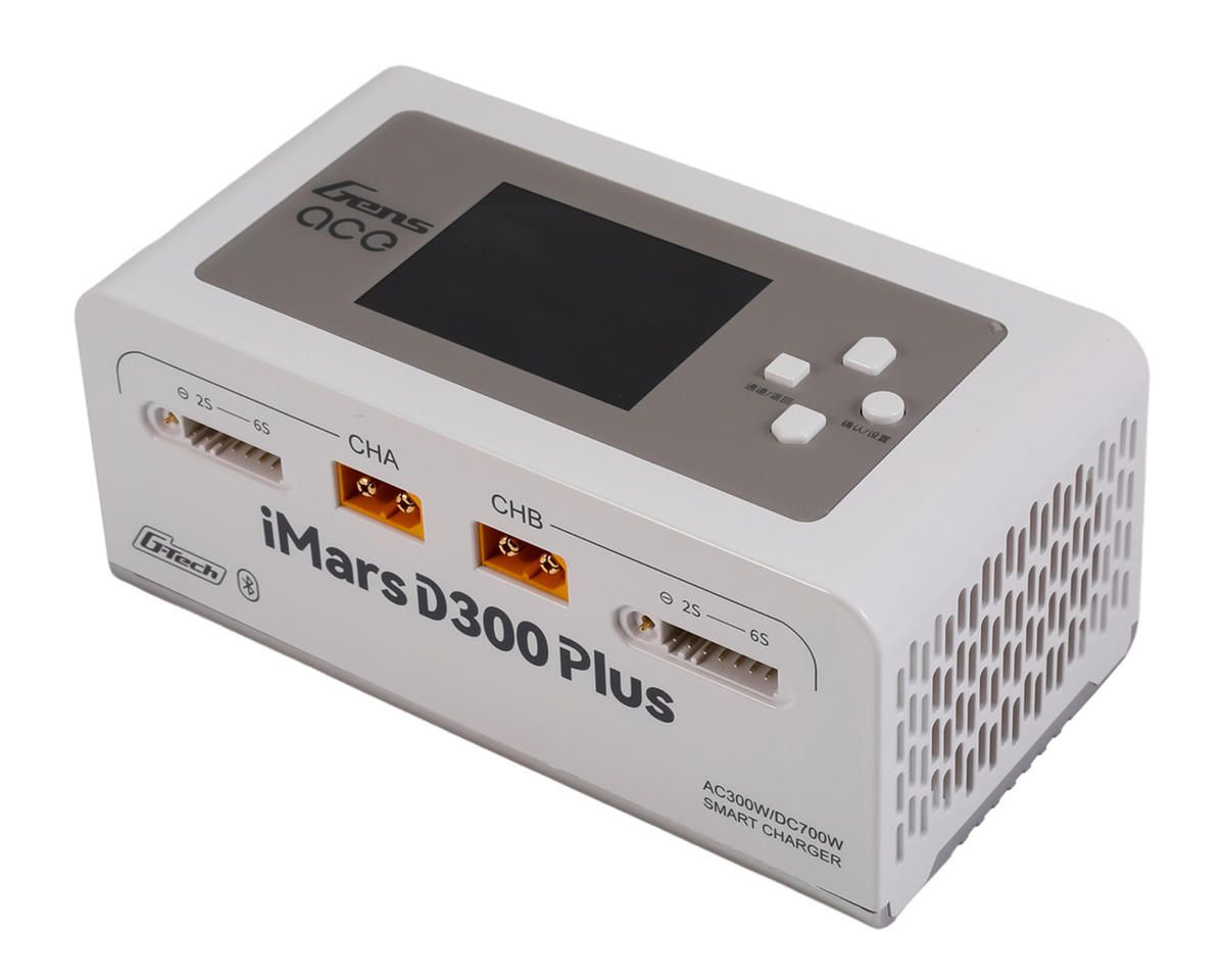 Gens Ace iMars D300 Plus G-Tech Smart Dual AC/DC Charger (White) (6S/16A) (AC-300W) (DC-350W x2) w/Bluetooth App Control