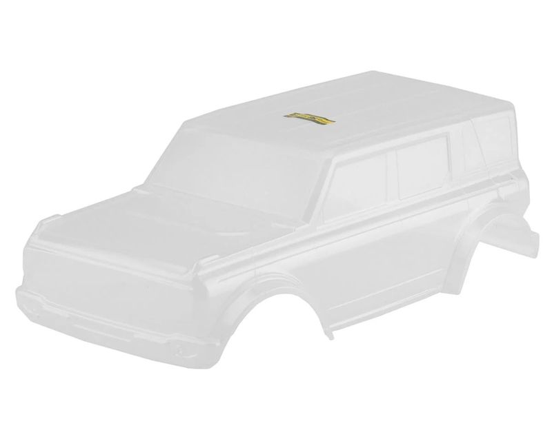 JCO0437 JConcepts 2021 Ford Bronco 4 Door Rock Crawler Pre-Trimmed Body (Clear) (12.3")