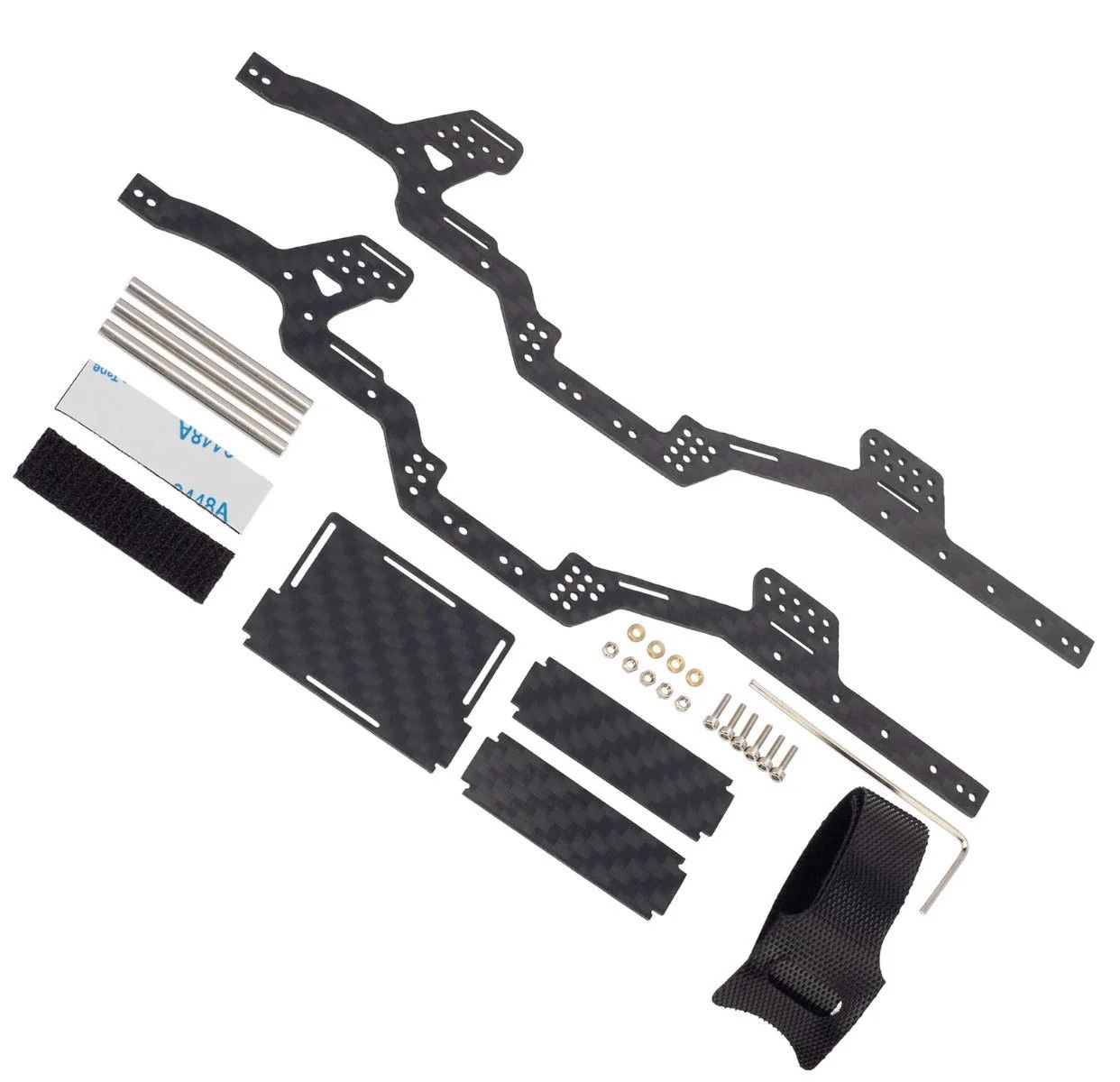 PHSCX24749 Powerhobby SCX24 Jeep Bronco C10 LCG Carbon Fiber Chassis