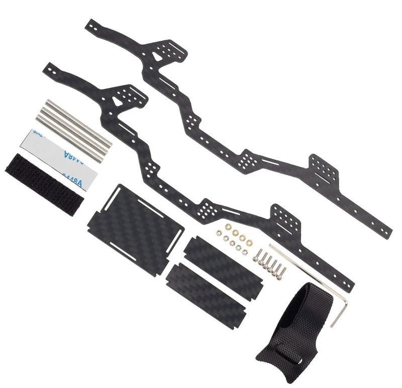 PHSCX24749 Powerhobby SCX24 Jeep Bronco C10 LCG Carbon Fiber Chassis