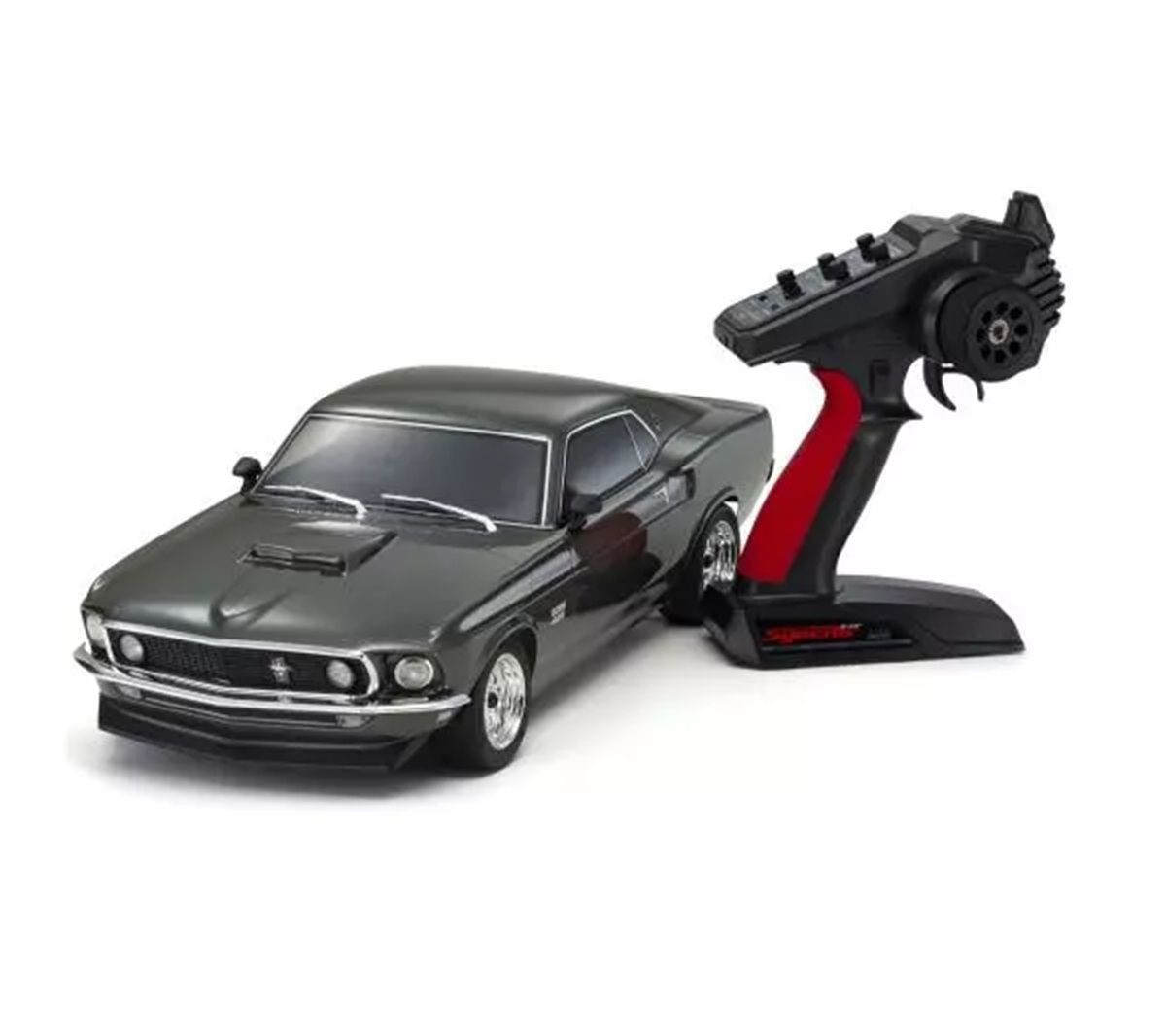 KYO34437T1 Kyosho 1:10 EP 4WD 1969 Ford Mustang Boss 429 Black Jade Readyset Fazer Mk2 FZ02