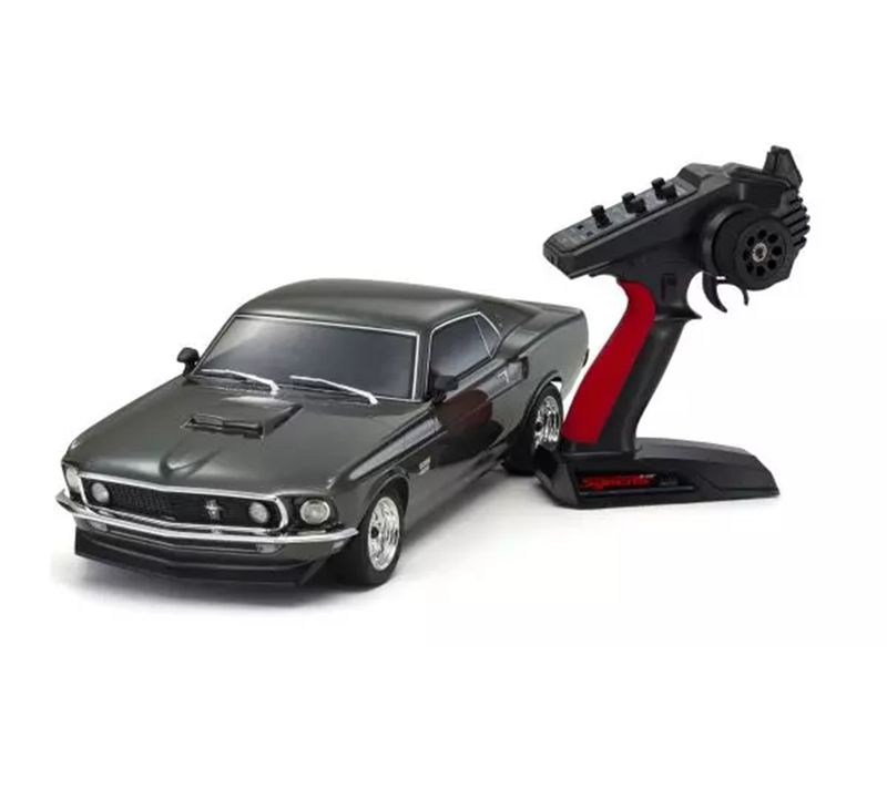KYO34437T1 Kyosho 1:10 EP 4WD 1969 Ford Mustang Boss 429 Black Jade Readyset Fazer Mk2 FZ02