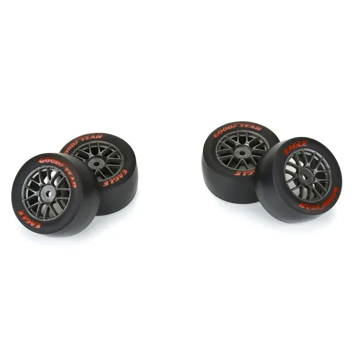 PRO1030410	 Goodyear Eagle Option Tire F/R MTD Grey for Losi NASCAR Race Car (4)