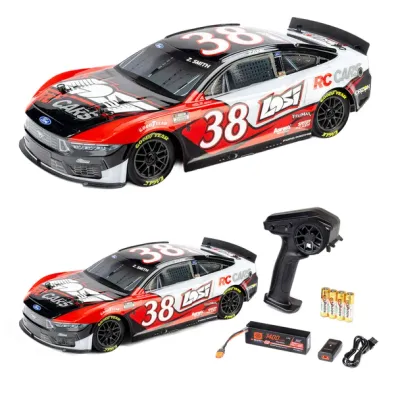 LOS1122638	 1/12 NASCAR RC Race Car Zane Smith No. 38 2026 Losi Ford Mustang 2S AWD RTR