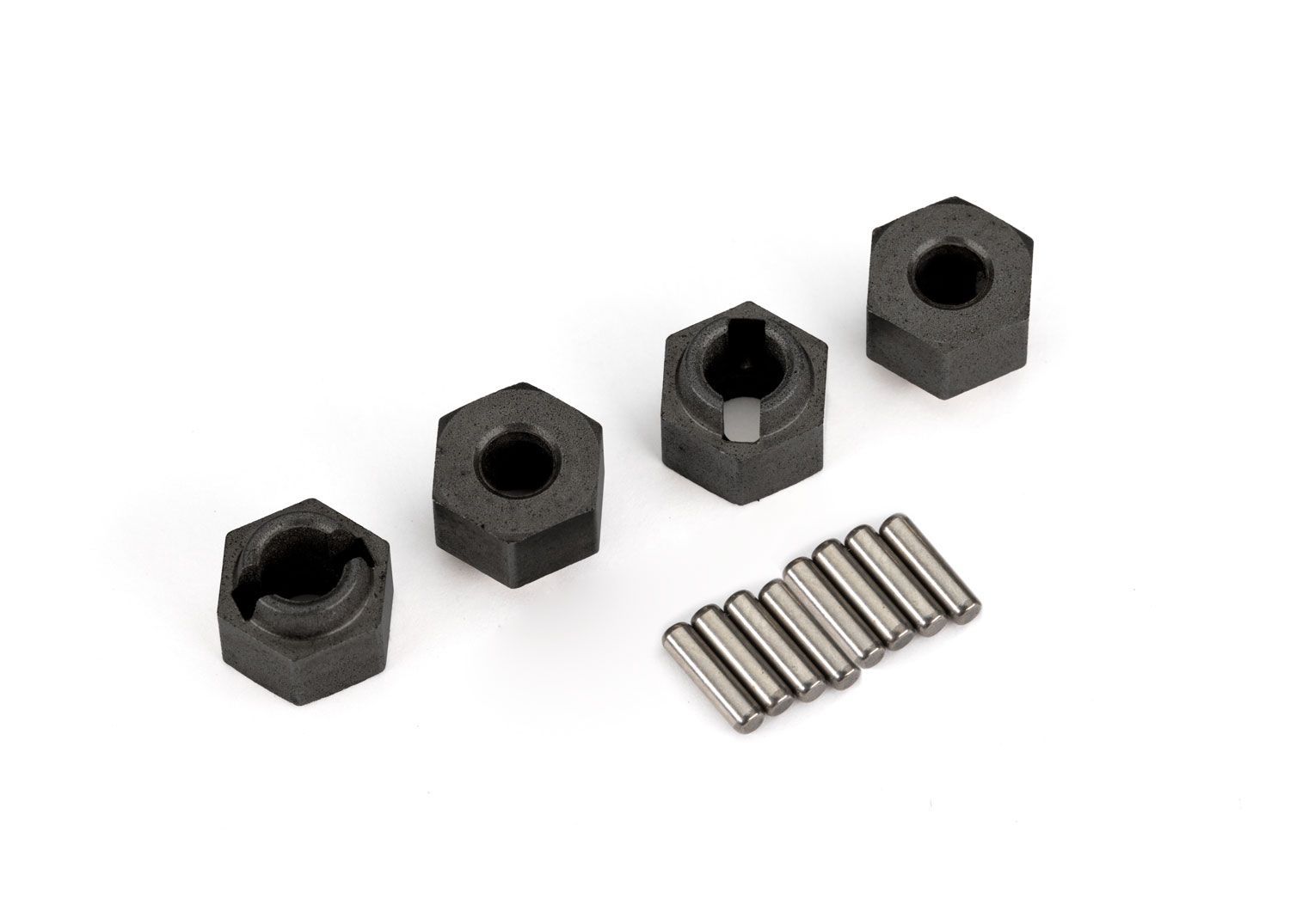 9750 7 mm Wheel Hubs (4) with Axle Pins