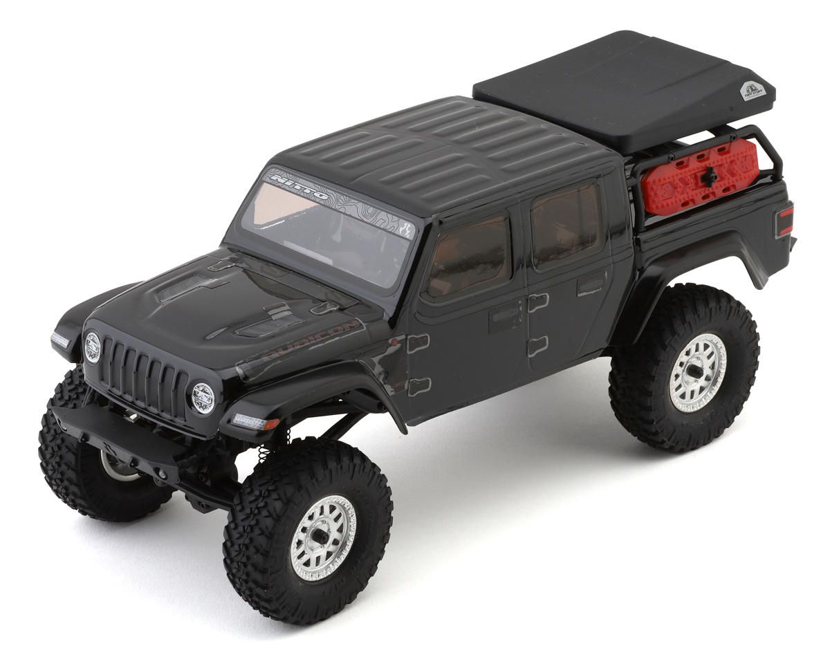 AXI00005V2T5	 1/24 SCX24 Jeep JT Gladiator 4X4 RTR Brushed Rock Crawler (Battery &amp; Charger Included), Black