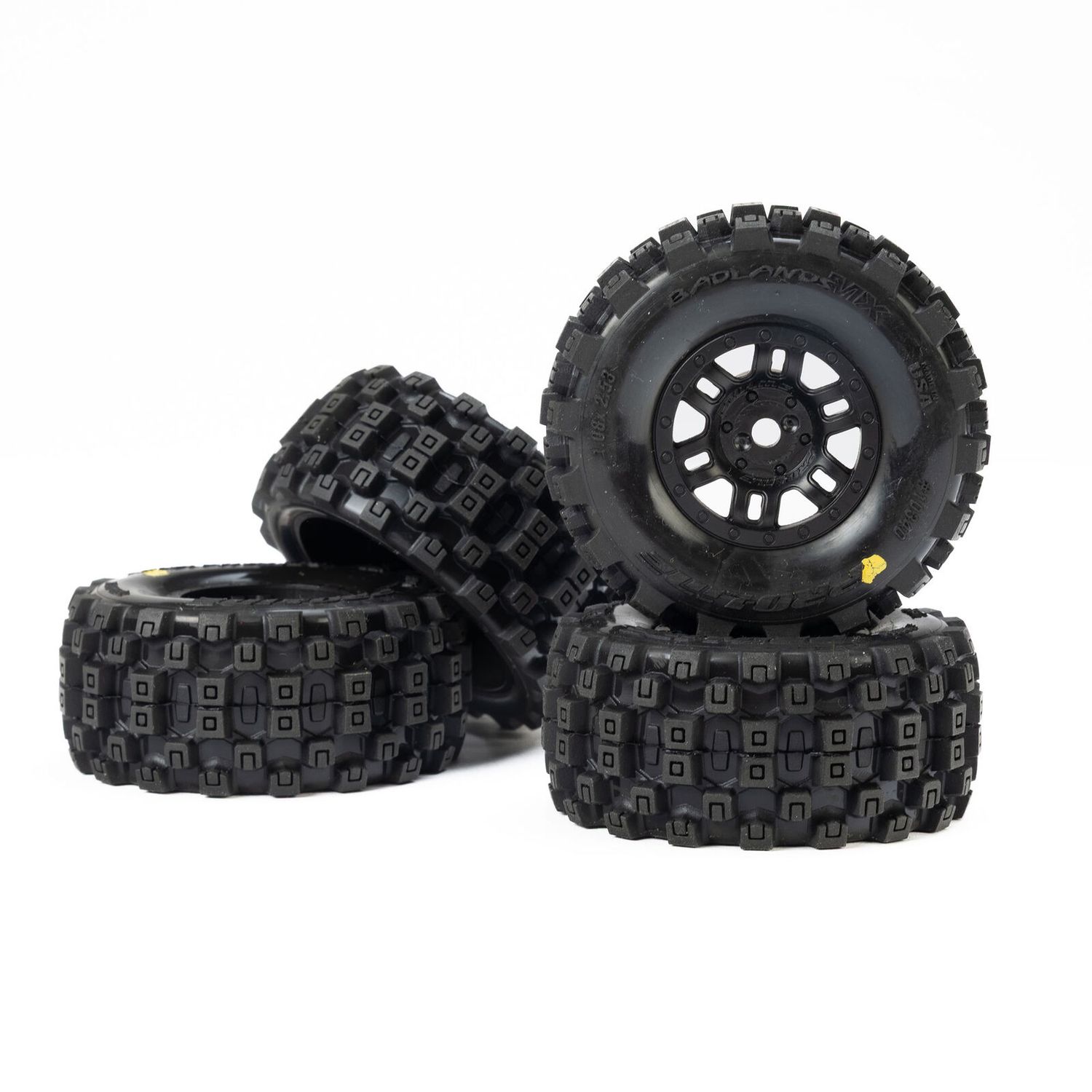 PRO1034010 Badlands MX F/R MTD 12mm Black Split Six (4) for ARRMA MOJAVE GROM