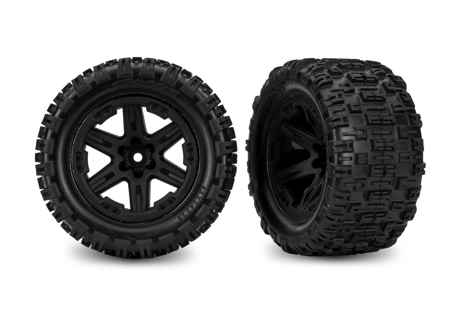 9170-BLK RXT 2.8" Black Wheels &amp; Sledgehammer ST Tires (2)