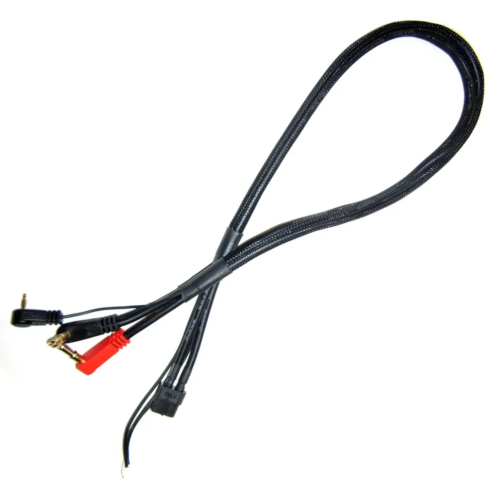 TQ2723 TQ Wire XT60 2S Charge Cable w/4mm &amp; 5mm Bullet Connector (2') (iCharger/iSDT)