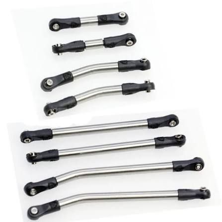PHB5644 Powerhobby 8PC Stainless Steel High Clearance Links Set FOR Traxxas TRX-4M