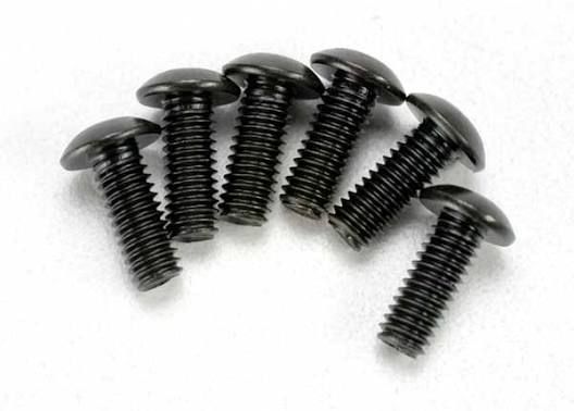 3937 Screws, 4x12mm button-head machine (hex drive) (6)