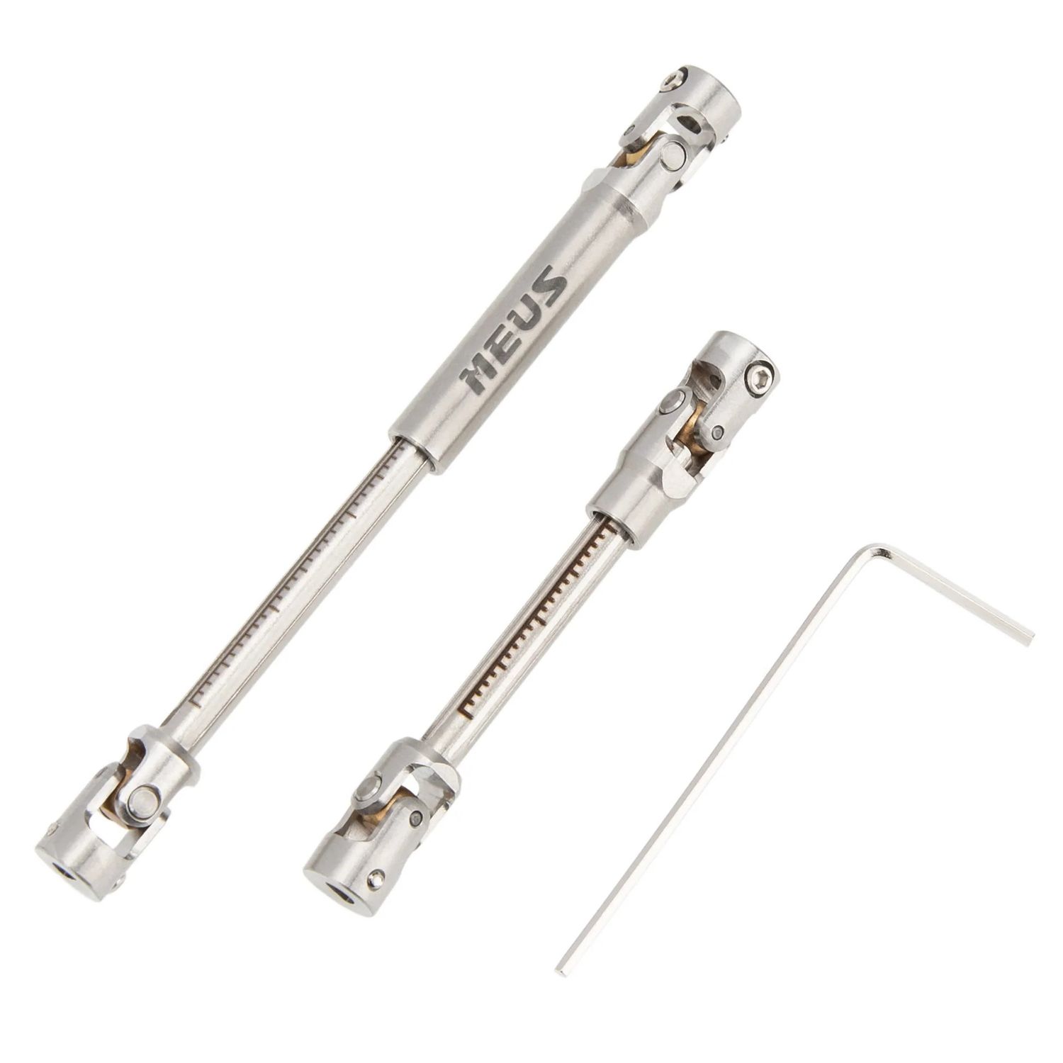 MEUS Racing Metal SCX24 Cuttable Drive Shaft for 1/24 Axial SCX24 RC Crawlers