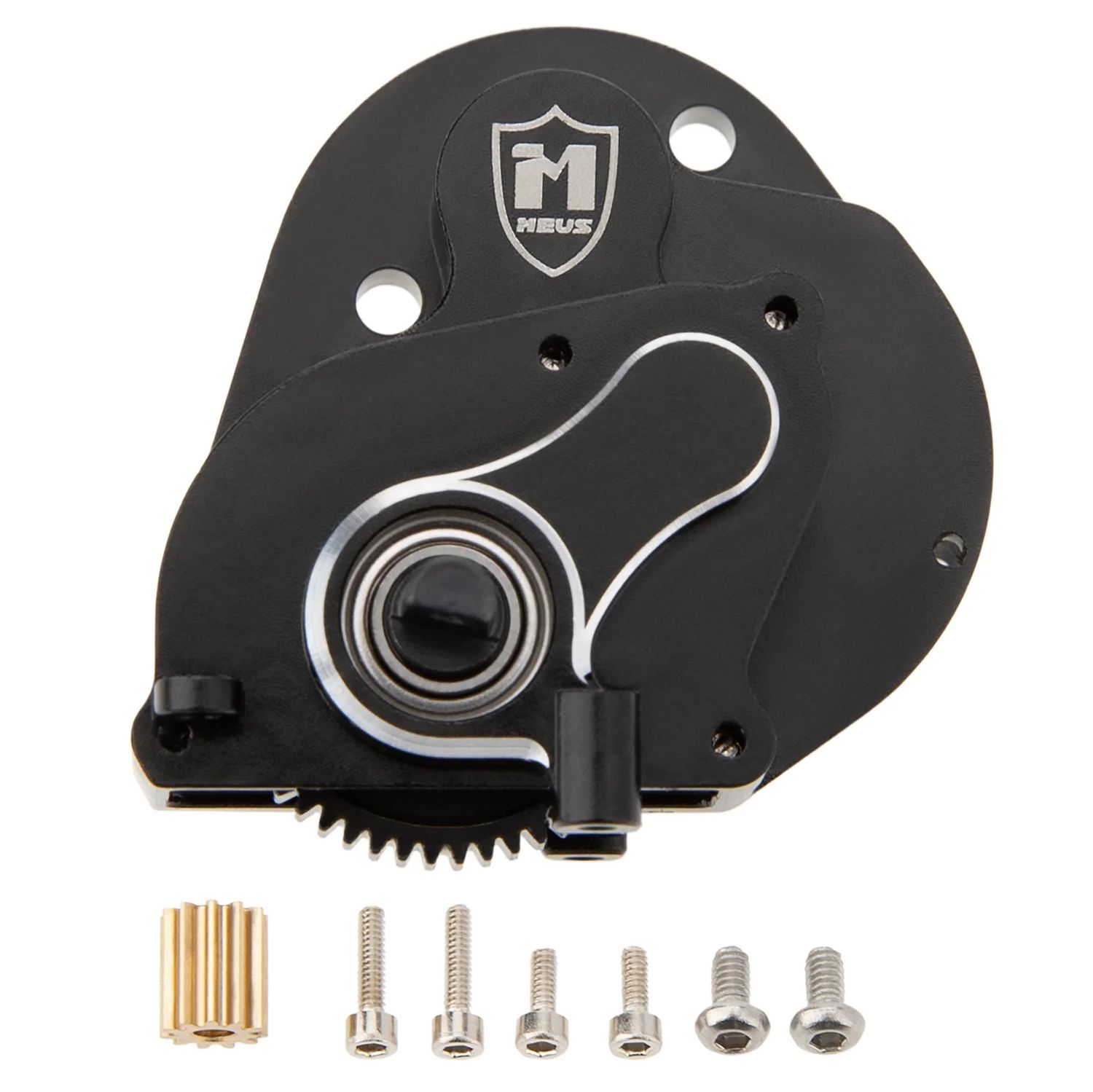 MEUS Racing SCX24 Brushless Transmission Aluminum Complete Gearbox for 1/24 SCX24 AX24