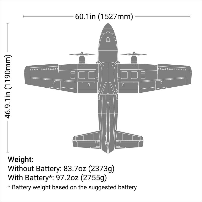 EFL15775 EC-1500 Twin 1.5m PNP