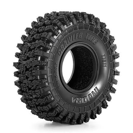 Injora 0.7" "Crawler" Micro Rock Crawler Tires (4) (40mm OD) (S5) w/Foam Inserts