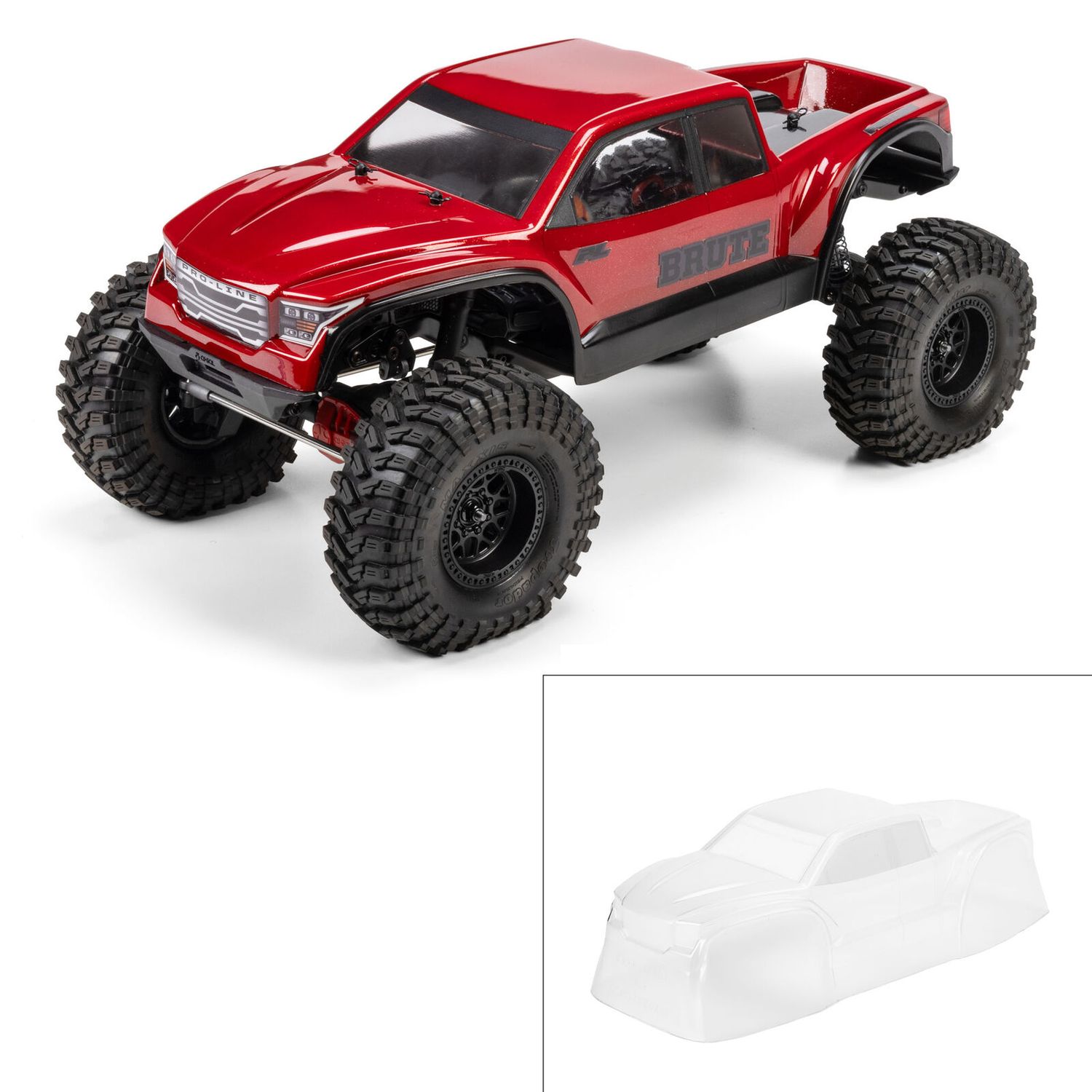 PRO366617  Brute Clear Body for 12.3” (313mm) Wheelbase Scale Crawlers