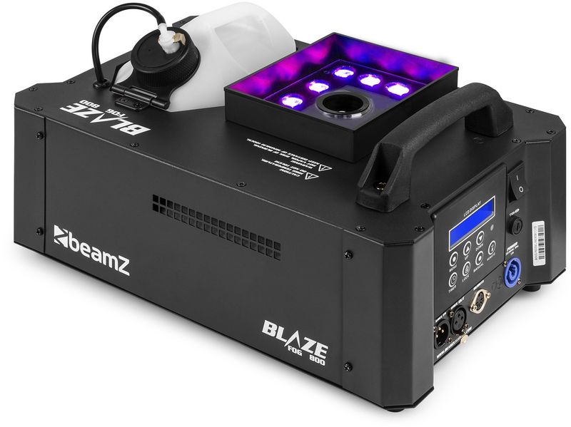 BeamZ &quot;BLAZE800&quot; Funk &amp; DMX Nebelmaschine mit 12x 4 Watt RGBA LEDs