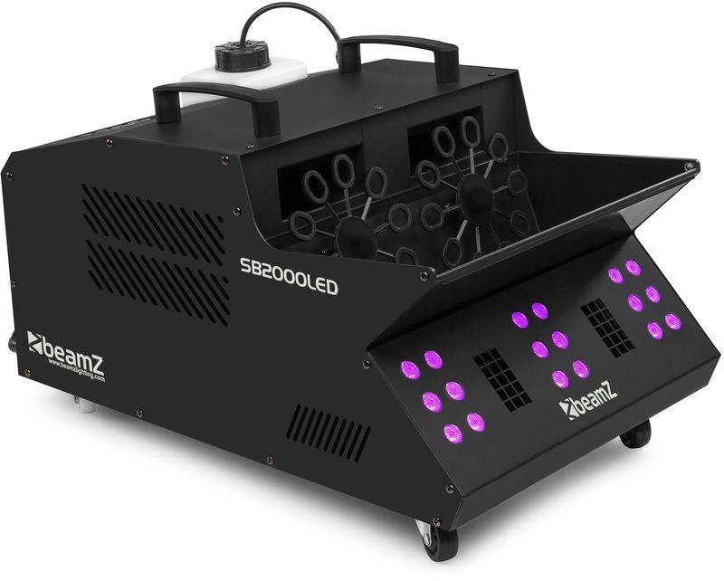 BeamZ &quot;SB2000LED&quot; Funk &amp; DMX Nebel- &amp; Seifenblasenmaschine mit RGB LEDs