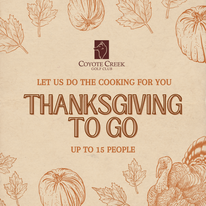 Thanksgiving To Go: Up to 15 People