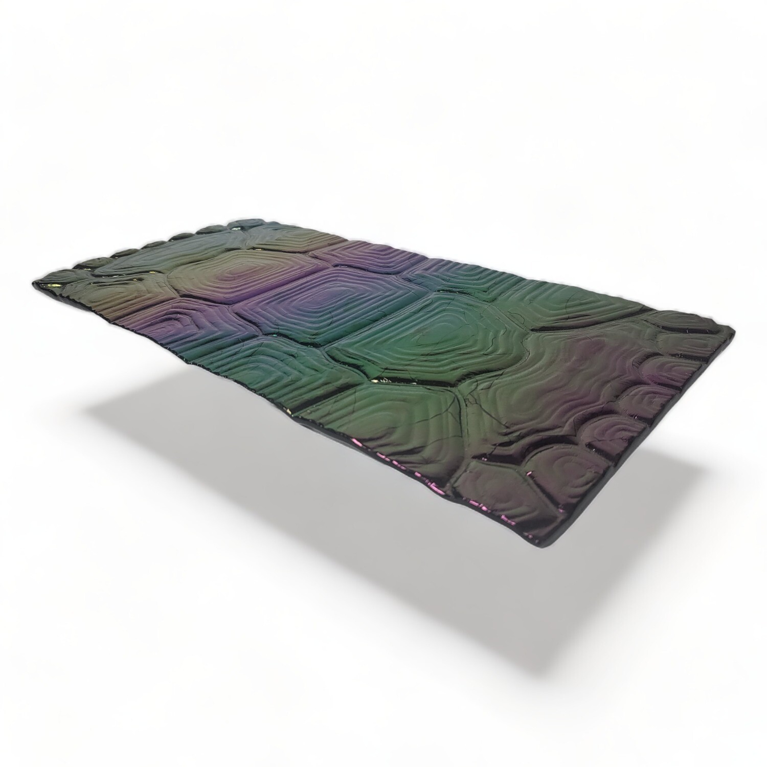 Turtle Shell | Candle Platform | Iridized Glass