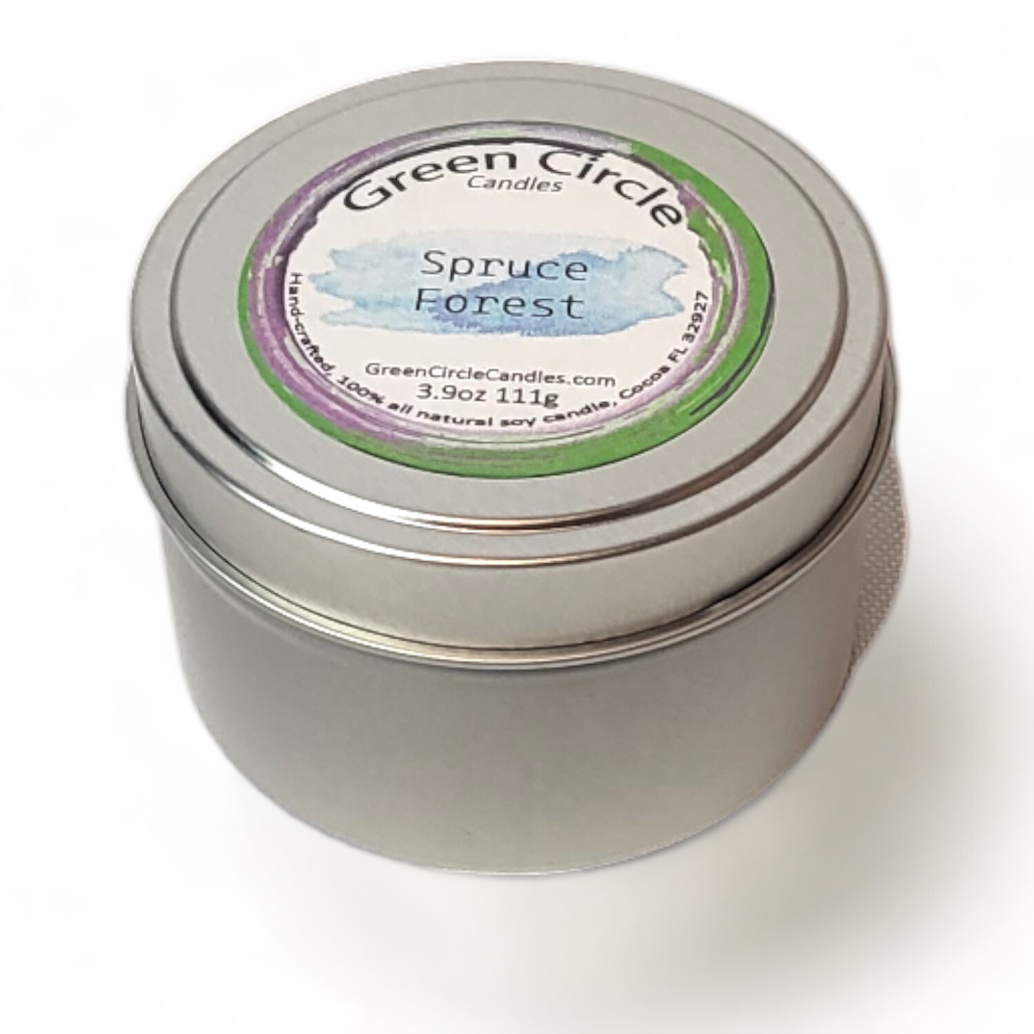 Blue Spruce Forest | Soy Wax Candle | 6oz tin w/ Lid