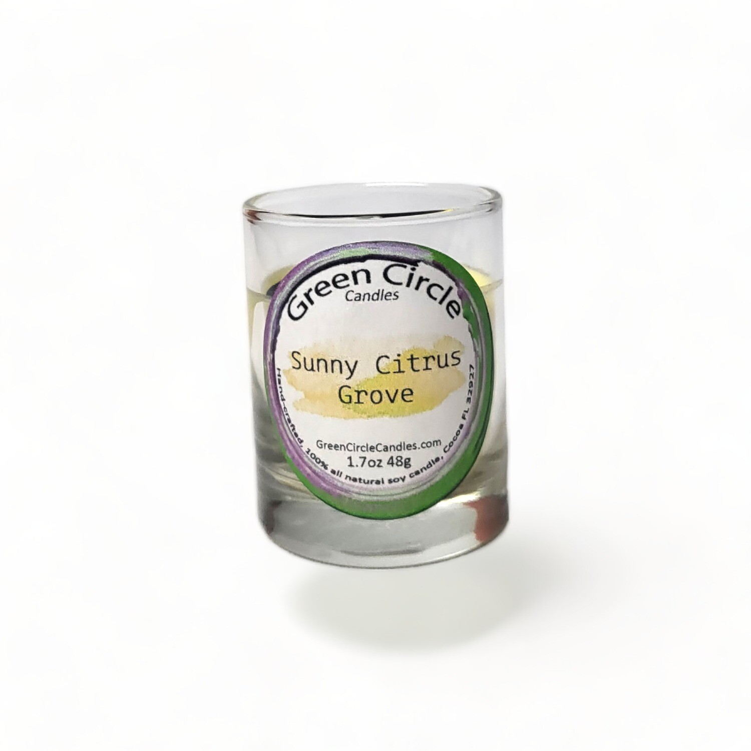 Sunny Citrus Grove | Soy Wax Candle | Votive Jar