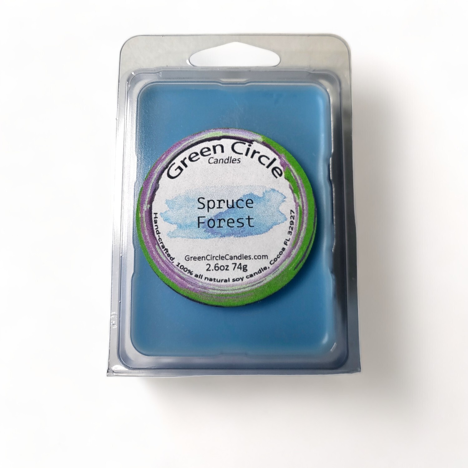 Blue Spruce Forest | Soy Wax Melts | Standard 6pc Clamshell