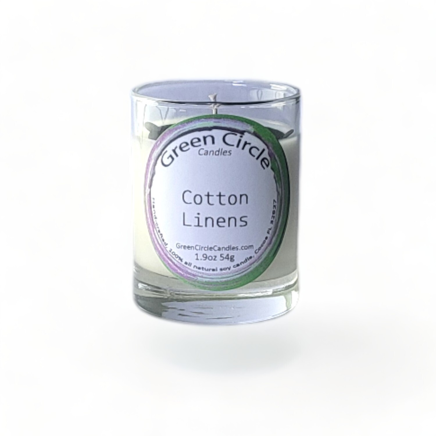 Cotton Linens | Soy Wax Candle | Votive Jar