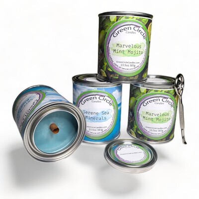 Paint Can Candles | 16oz jar | With Lid &amp; Opener