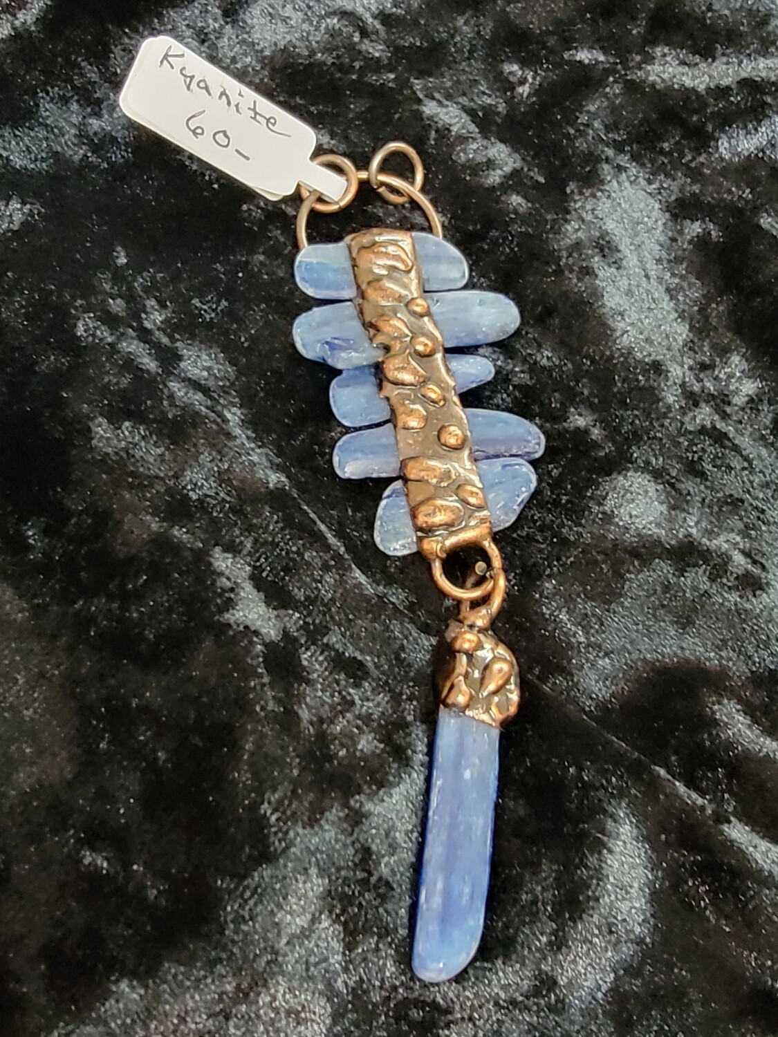 Kyanite and Copper Pendant