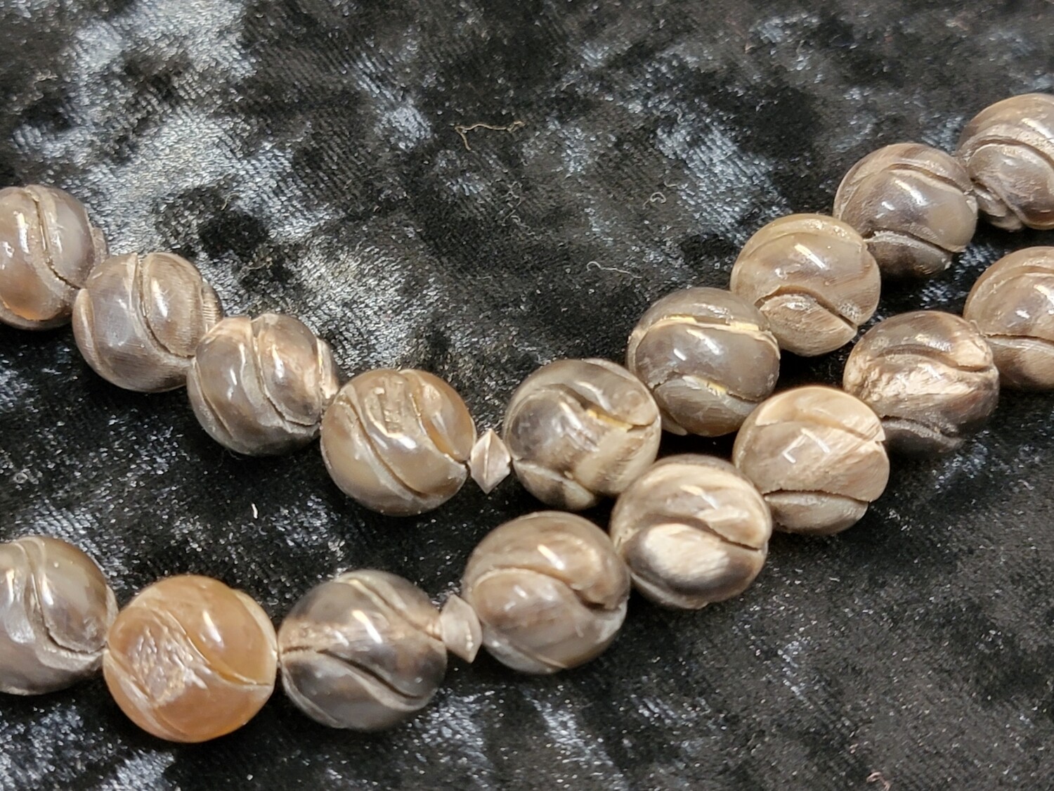 Carved Bone Komboloi Prayer Beads