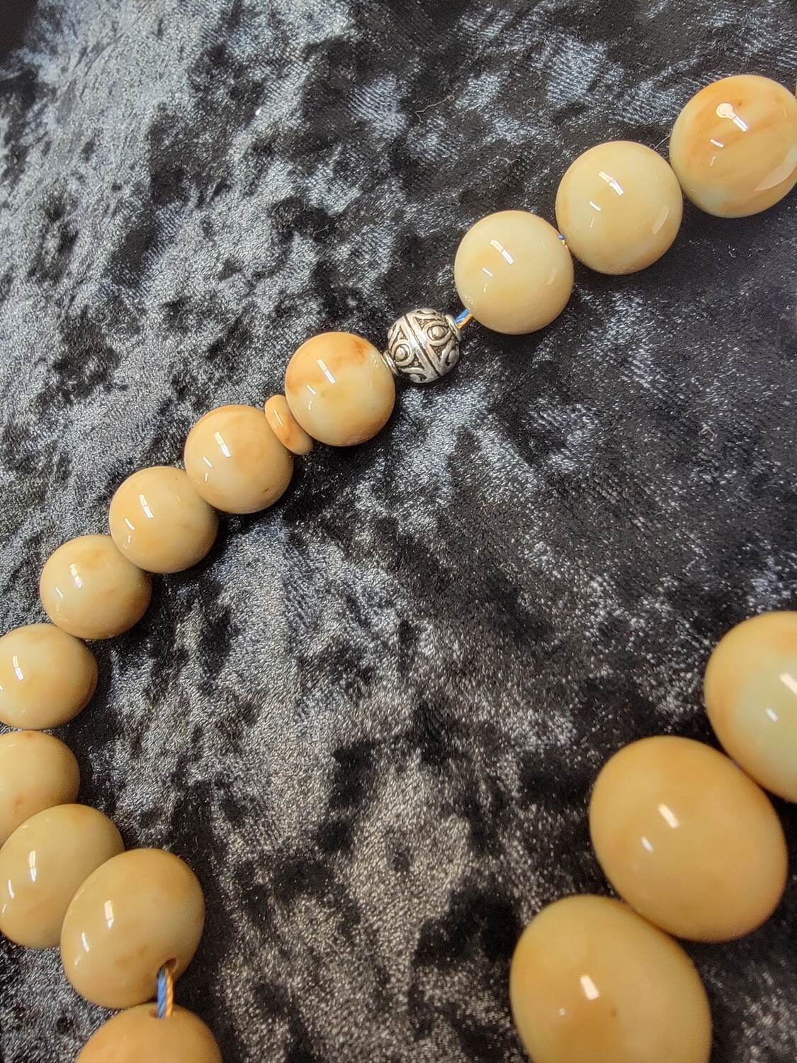 ​Brown/Orange Resin Komboloi Prayer Beads