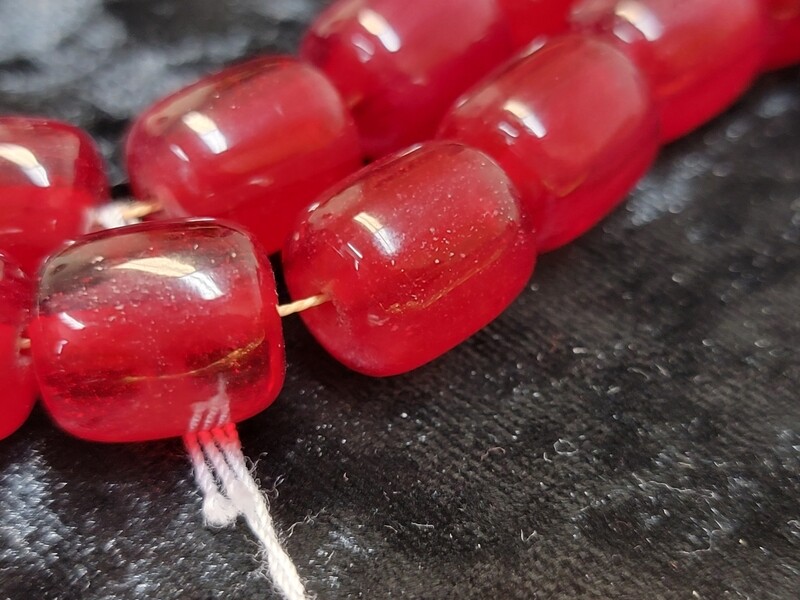 Red Resin Komboloi Prayer Beads