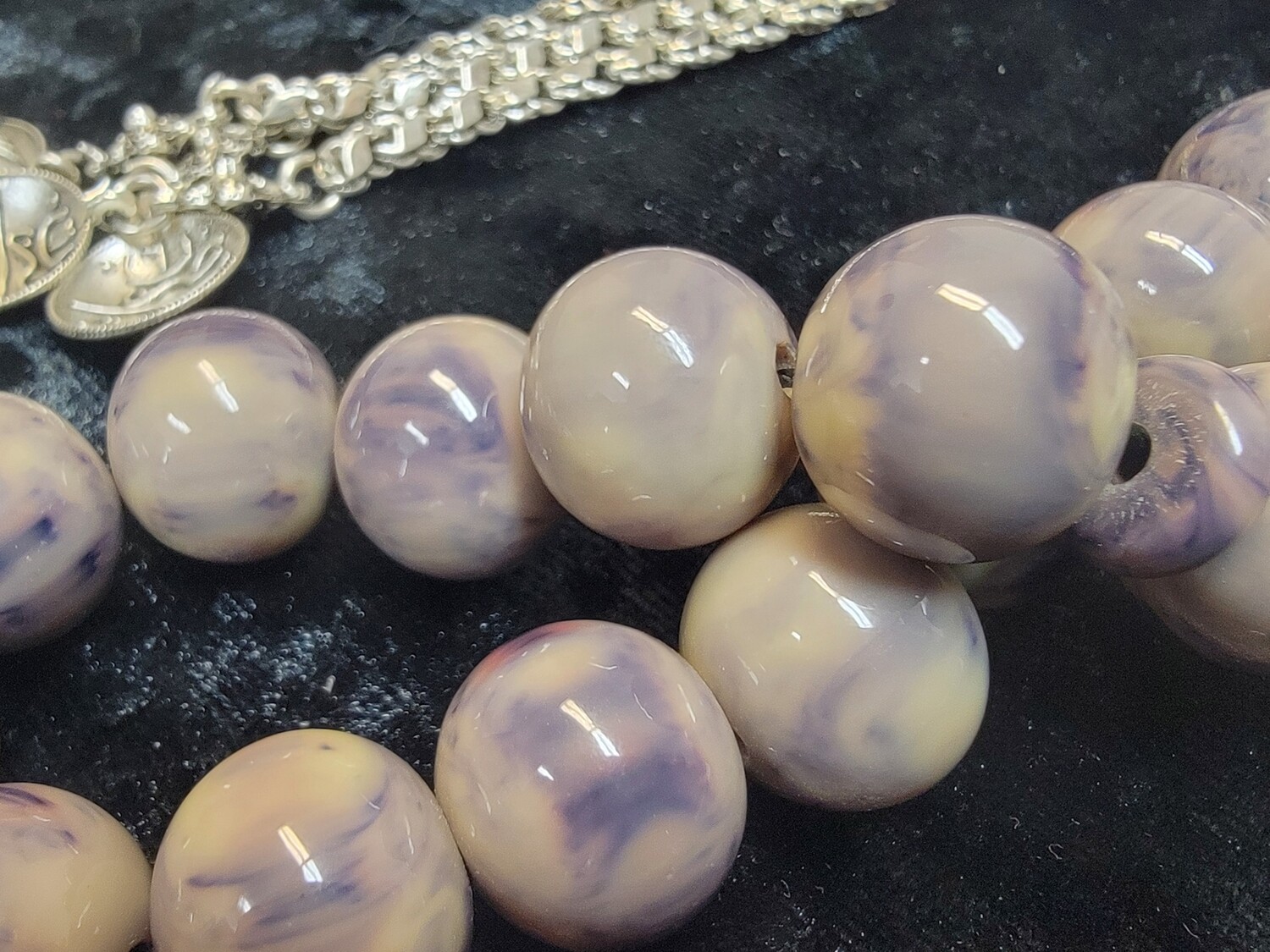 Grey Resin Komboloi Prayer Beads