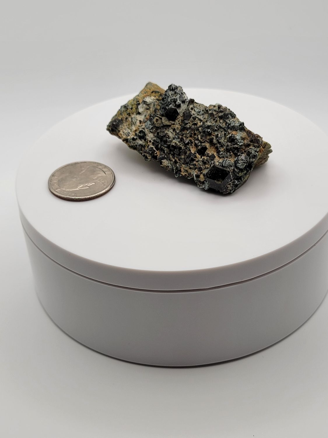 ​Andradite Garnet with Clinochlore (Black Mica and Green Epidote)