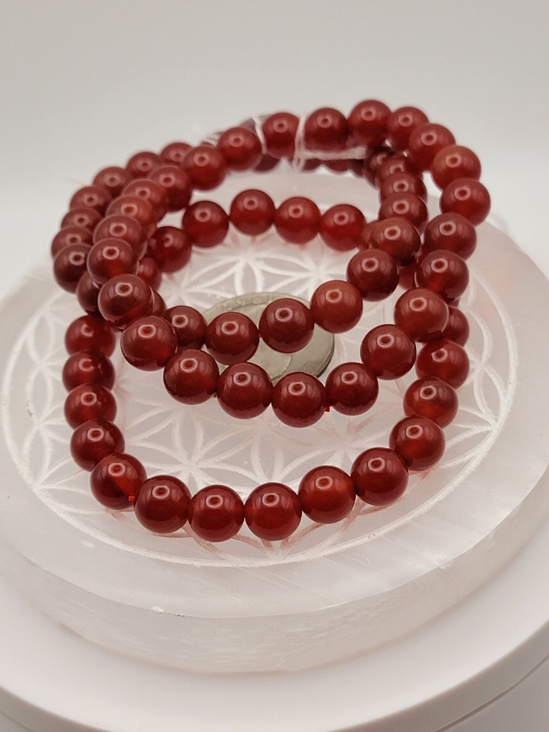 Carnelian Bracelet – 5mm Beads