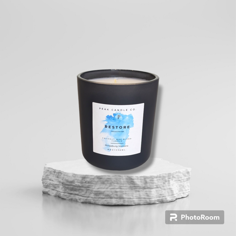 RESTORE 8OZ COCONUT WAX BLEND CANDLE