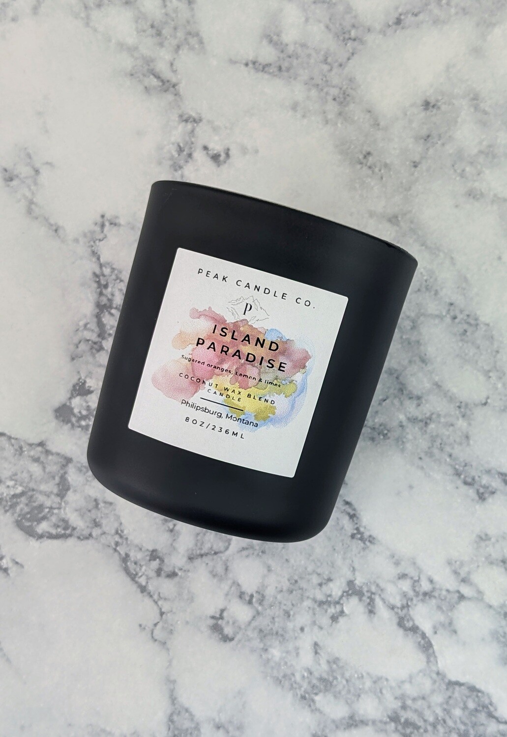 ISLAND PARADISE 8OZ COCONUT WAX BLEND CANDLE