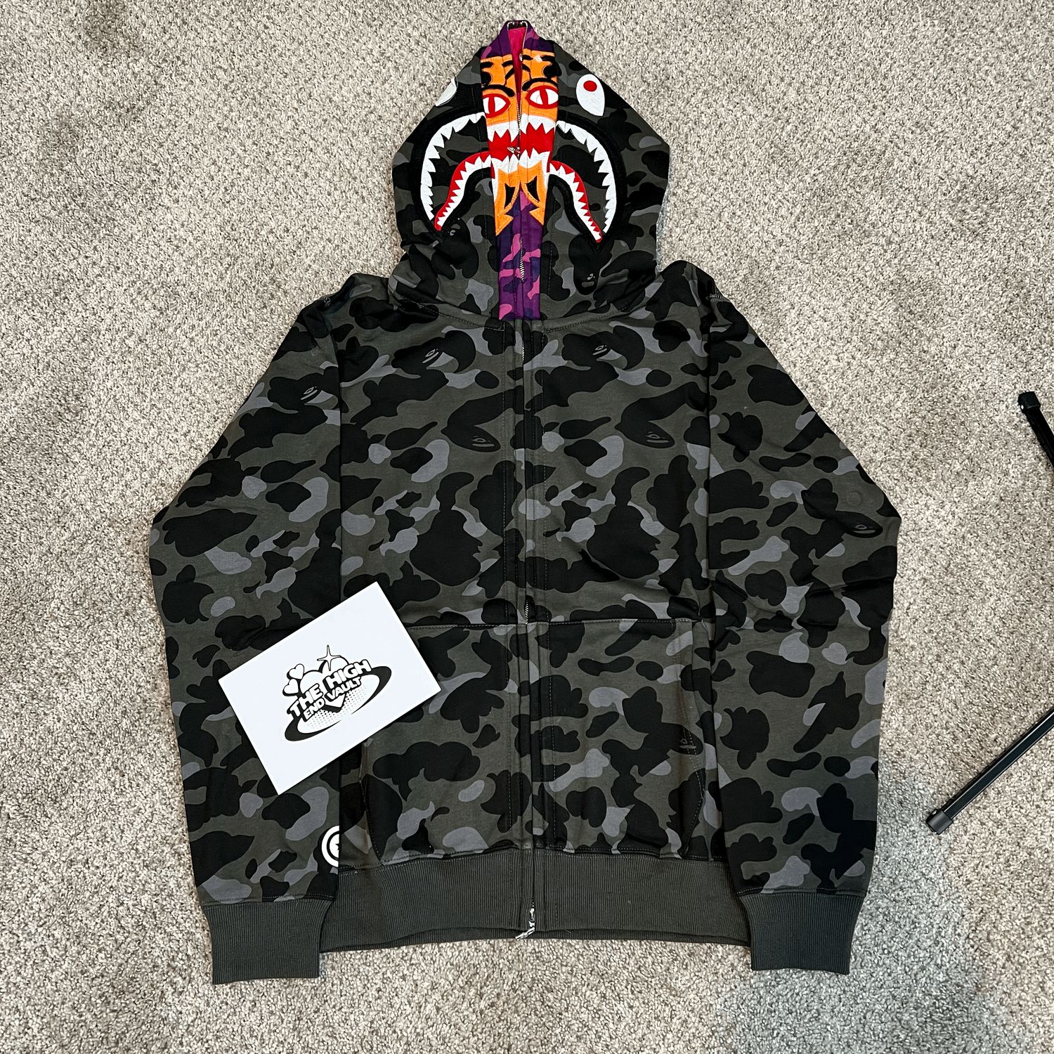 DOUBLE HOOD B*PE HOODIE (ON HAND) (XL)