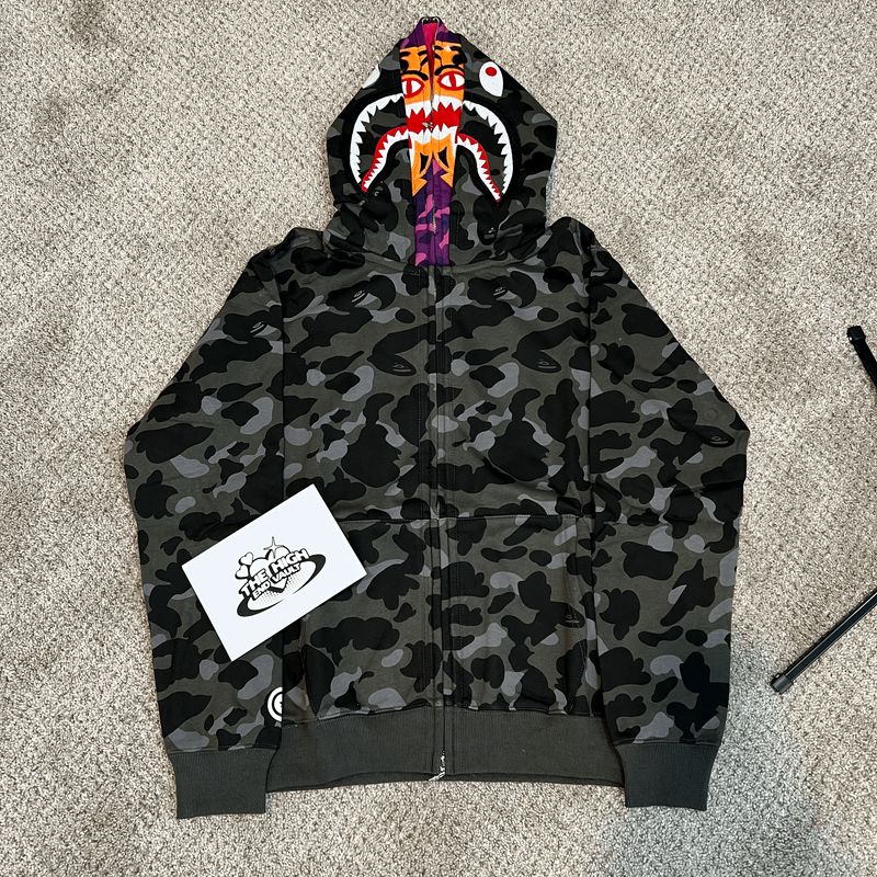 DOUBLE HOOD B*PE HOODIE (ON HAND) (XL)
