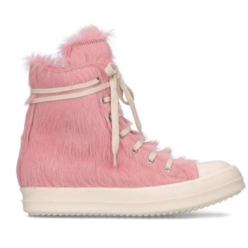 RICK HIGH TOPS - PINK FUR