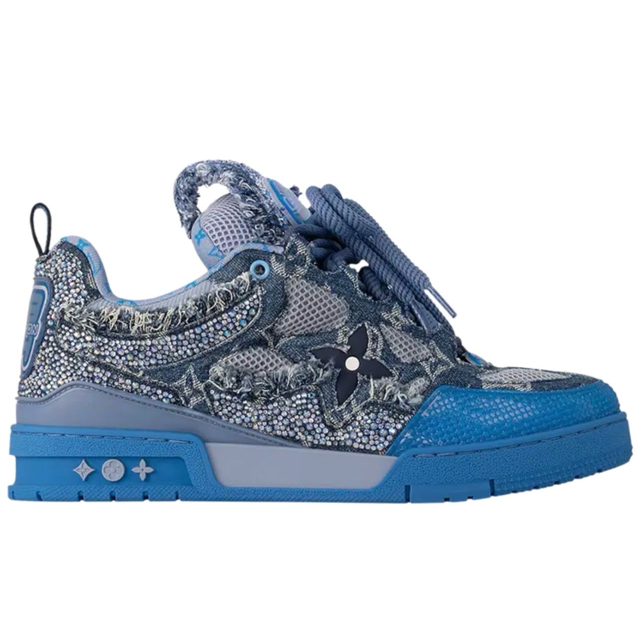 LV SKATE - BLUE &#39;SWAROVSKI MONOGRAM&#39;