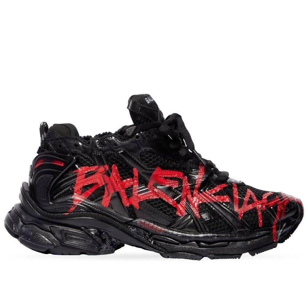 BB RUNNERS - BLACK RED GRAFFITI (ON HAND) (MENS 43)