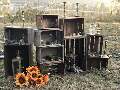Wood crate display