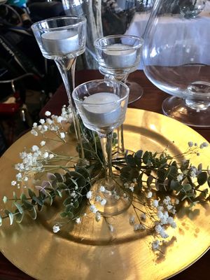 Tea lite candle holders set of 3