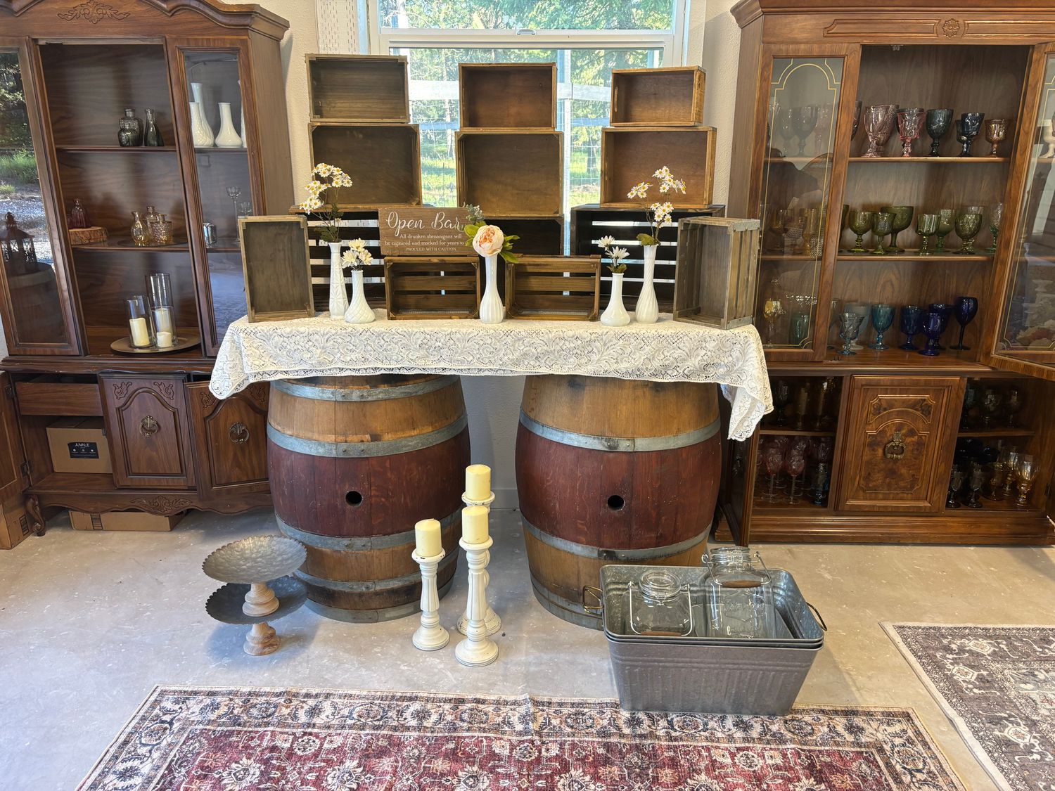 Tall vintage candlesticks