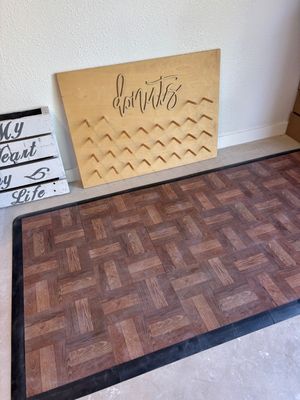 Walnut portable dance floor 3’x3’ ea square