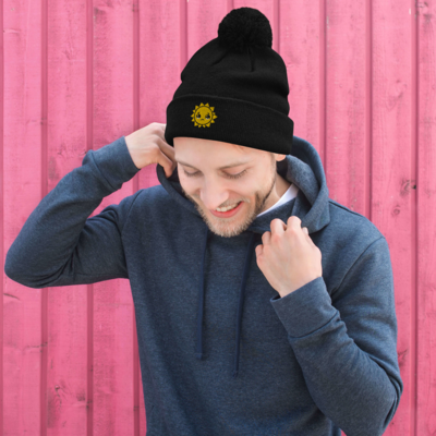 Sad Sunshine - Pom Pom Winter Hat