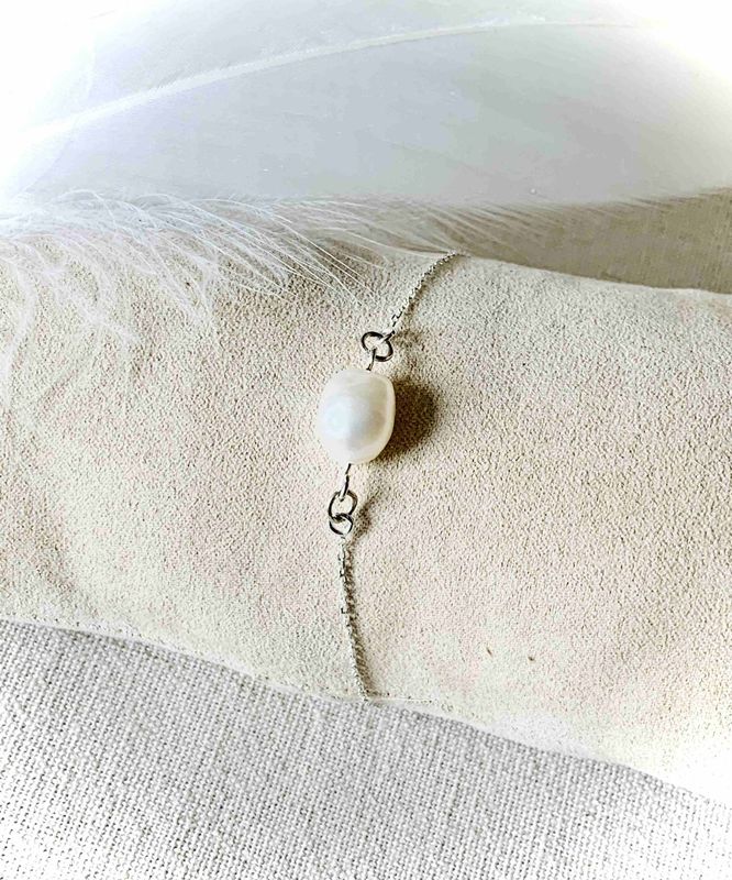 Armband zilver met edelsteen